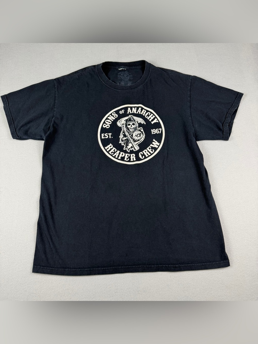 Sons of Anarchy Reaper Crew Black Graphic Short Sleeve Tee